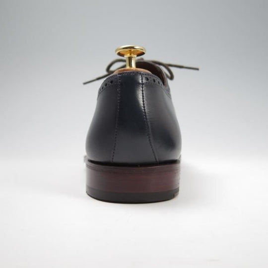 新品★(スペイン製)CARMINA/カルミナ SIZE 7【高額★リザード革×ベガノカーフ/80373】RAINラスト/オックスフォードシューズ/紺★f772