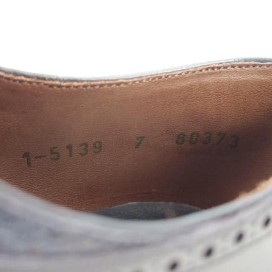 新品★(スペイン製)CARMINA/カルミナ SIZE 7【高額★リザード革×ベガノカーフ/80373】RAINラスト/オックスフォードシューズ/紺★f772