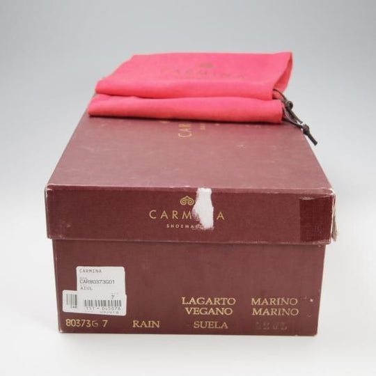 新品★(スペイン製)CARMINA/カルミナ SIZE 7【高額★リザード革×ベガノカーフ/80373】RAINラスト/オックスフォードシューズ/紺★f772