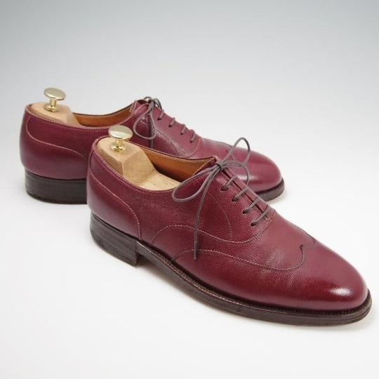 ★ジョンロブ ロンドン UK7.5程度【時価80万円程度★ビスポーク商品/ロイヤルワラント】ブラインドブローグ/赤茶/JOHN LOBB LONDON★f775