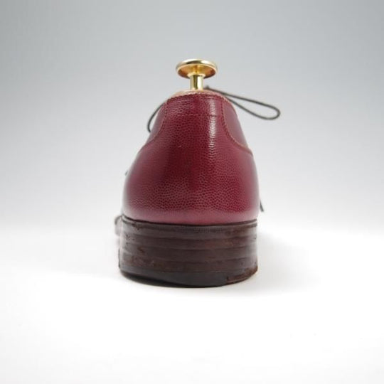 ★ジョンロブ ロンドン UK7.5程度【時価80万円程度★ビスポーク商品/ロイヤルワラント】ブラインドブローグ/赤茶/JOHN LOBB LONDON★f775