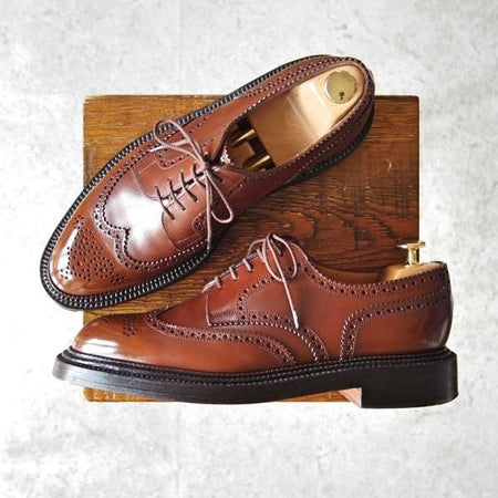 ★J.M.ウェストン 7.5C【定価￥206,800-★590/トリプルソールダービー】25ラスト/フルブローグ/カーフ/タン/茶/Weston/ウエストン★f777