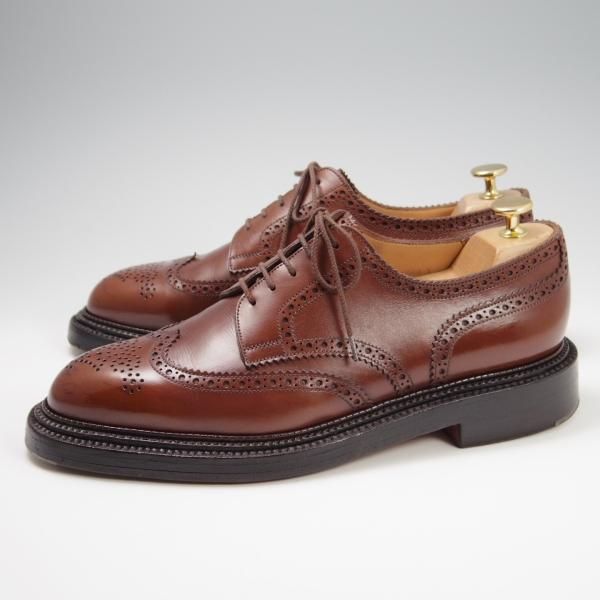 ★J.M.ウェストン 7.5C【定価￥206,800-★590/トリプルソールダービー】25ラスト/フルブローグ/カーフ/タン/茶/Weston/ウエストン★f777