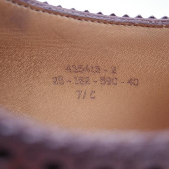 ★J.M.ウェストン 7.5C【定価￥206,800-★590/トリプルソールダービー】25ラスト/フルブローグ/カーフ/タン/茶/Weston/ウエストン★f777