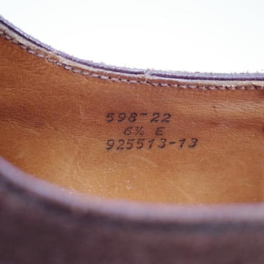 極上★J.M.ウェストン 6.5E【現行定価￥132,000-★スプリットトゥ・クラシックダービー/598/旧ロゴ】Uチップ/Weston/ウエストン★f778