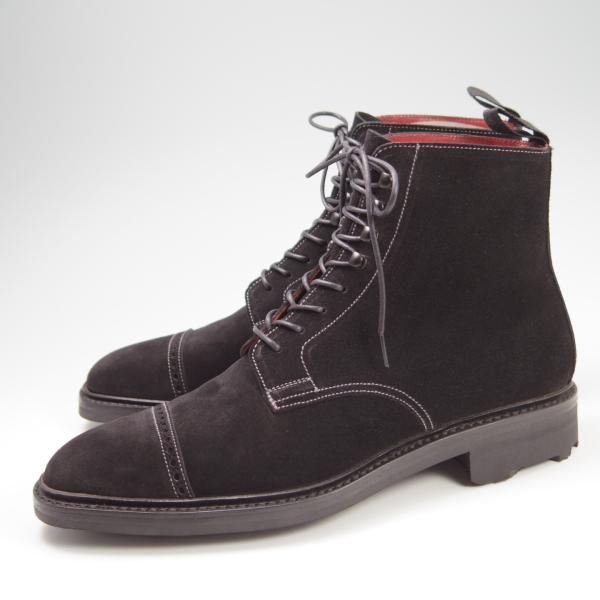 未使用★クロケット&ジョーンズ 5.5E【ハンドグレードライン★高島屋別注/レースアップブーツ】リッジウェイソール/Crockett&Jones★f779