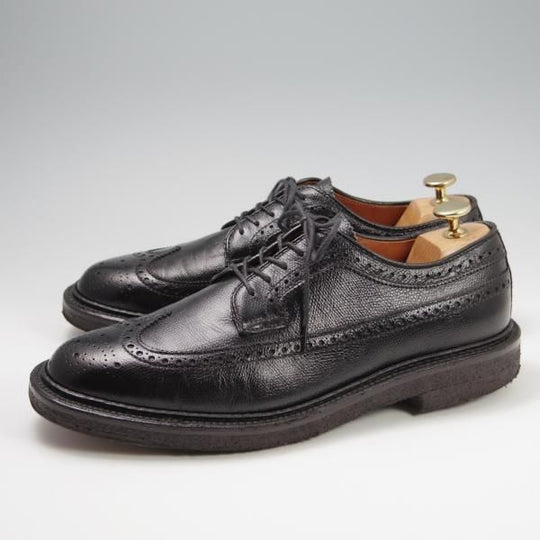 美品★オールデン 7D【貴重★BEAMS plus別注/ロングウイング】バリーラスト/97984/アルパインカーフ/黒/メンズ/ビームス/Alden★f780