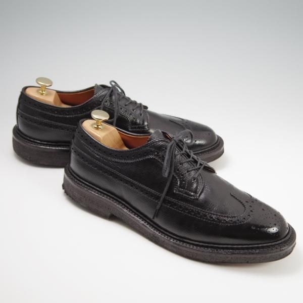 美品★オールデン 7D【貴重★BEAMS plus別注/ロングウイング】バリーラスト/97984/アルパインカーフ/黒/メンズ/ビームス/Alden★f780