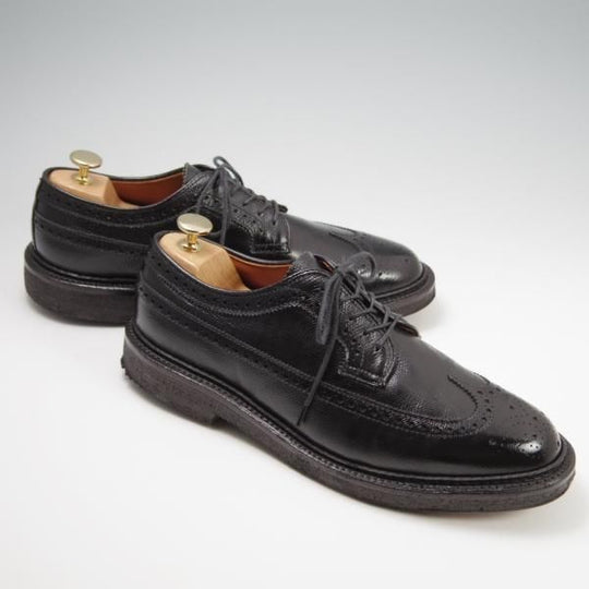 美品★オールデン 7D【貴重★BEAMS plus別注/ロングウイング】バリーラスト/97984/アルパインカーフ/黒/メンズ/ビームス/Alden★f780