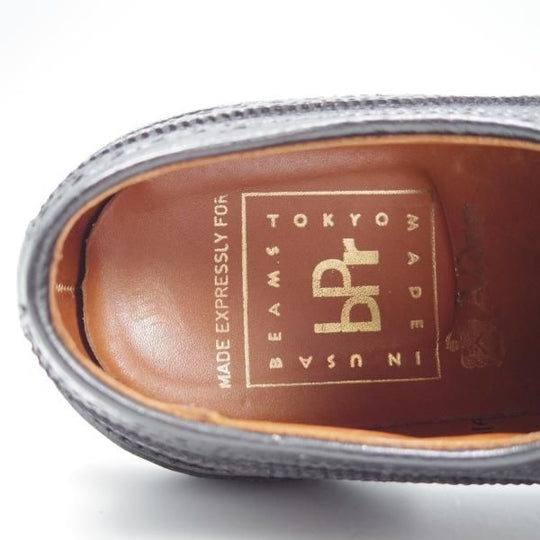 美品★オールデン 7D【貴重★BEAMS plus別注/ロングウイング】バリーラスト/97984/アルパインカーフ/黒/メンズ/ビームス/Alden★f780