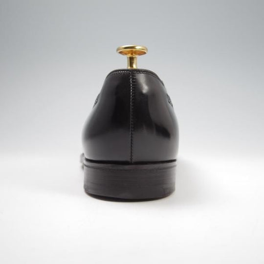 極上★クロケット&ジョーンズ 7.5F【貴重★(英)W.V.BROWN別注/タッセルローファー】カーフ/黒/メンズ/Crockett&Jones★f783