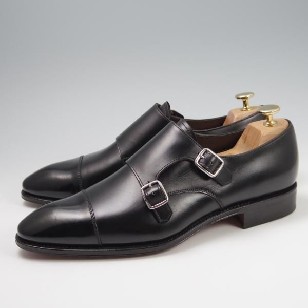 極美品★(スペイン製)CARMINA/カルミナ SIZE 8【現行定価￥75,900-★トレーディングポスト別注/Trading Post】ダブルモンク/カーフ★f784