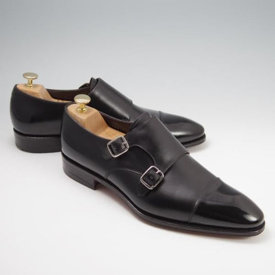 極美品★(スペイン製)CARMINA/カルミナ SIZE 8【現行定価￥75,900-★トレーディングポスト別注/Trading Post】ダブルモンク/カーフ★f784