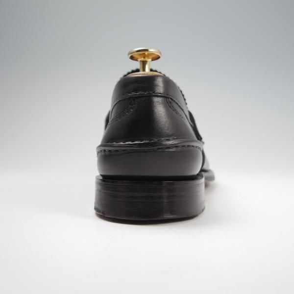 美品★チャーチ 75F/UK7.5【★コインローファー/Pembrey】126ラスト/5都市ロゴ/ビーフロール/プレステージカーフ/黒/メンズ/Church's★f785