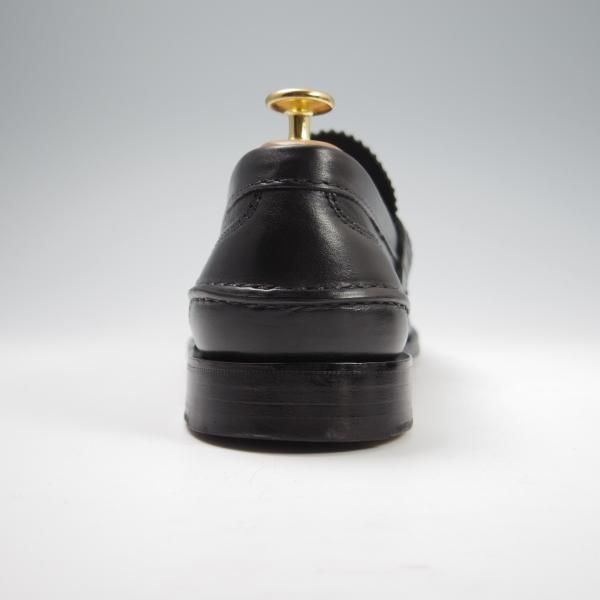 美品★チャーチ 75F/UK7.5【★コインローファー/Pembrey】126ラスト/5都市ロゴ/ビーフロール/プレステージカーフ/黒/メンズ/Church's★f785