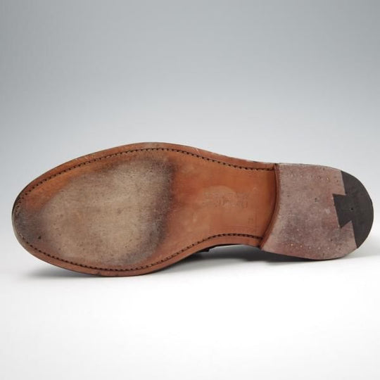 美品★チャーチ 75F/UK7.5【★コインローファー/Pembrey】126ラスト/5都市ロゴ/ビーフロール/プレステージカーフ/黒/メンズ/Church's★f785