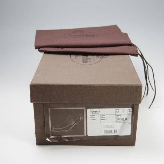 美品★チャーチ 75F/UK7.5【★コインローファー/Pembrey】126ラスト/5都市ロゴ/ビーフロール/プレステージカーフ/黒/メンズ/Church's★f785