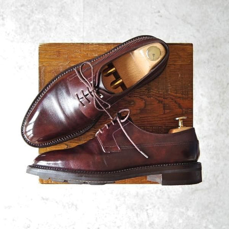 極美品★ジョンロブ 5.5E【定価￥242,000-★ミュージアムカーフ/8695ラスト】CROFT/ミディアムラグソール/プレーントゥ/JOHN LOBB★f786