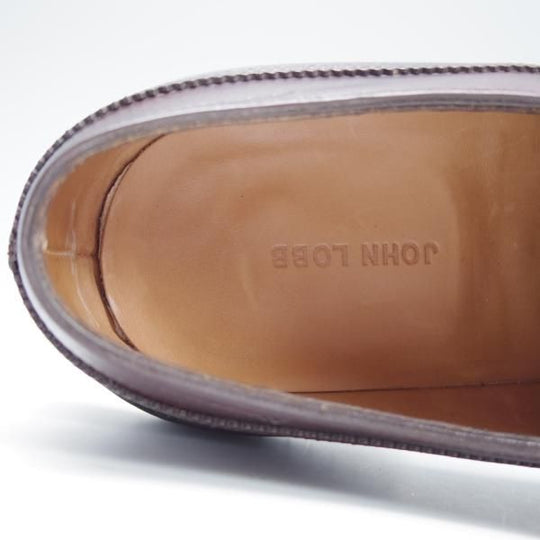 極美品★ジョンロブ 5.5E【定価￥242,000-★ミュージアムカーフ/8695ラスト】CROFT/ミディアムラグソール/プレーントゥ/JOHN LOBB★f786