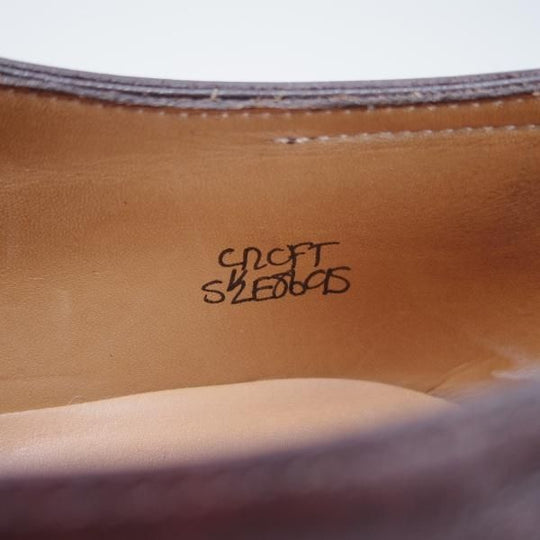 極美品★ジョンロブ 5.5E【定価￥242,000-★ミュージアムカーフ/8695ラスト】CROFT/ミディアムラグソール/プレーントゥ/JOHN LOBB★f786