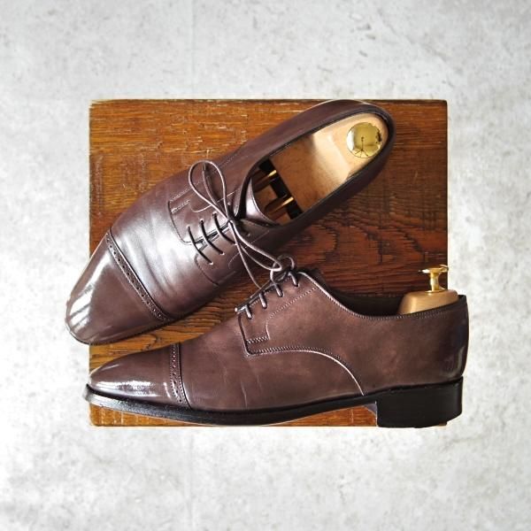 極上★ジョンロブ 5E【貴重★フィリップ2のダービー仕様/7000ラスト】Philip 2 DERBY/パンチドキャップトゥ/カーフ/濃茶/JOHN LOBB★f787