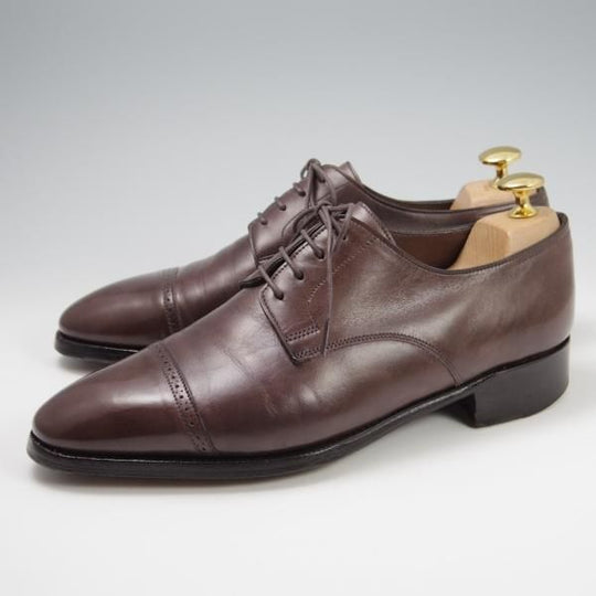 極上★ジョンロブ 5E【貴重★フィリップ2のダービー仕様/7000ラスト】Philip 2 DERBY/パンチドキャップトゥ/カーフ/濃茶/JOHN LOBB★f787