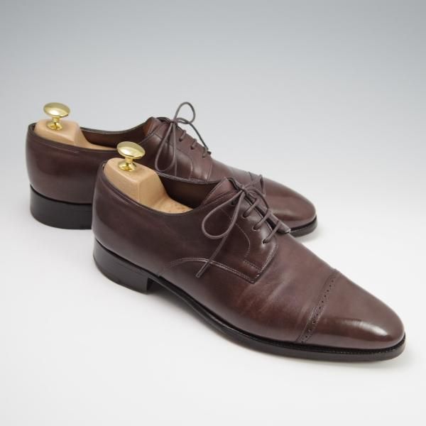 極上★ジョンロブ 5E【貴重★フィリップ2のダービー仕様/7000ラスト】Philip 2 DERBY/パンチドキャップトゥ/カーフ/濃茶/JOHN LOBB★f787