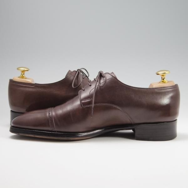 極上★ジョンロブ 5E【貴重★フィリップ2のダービー仕様/7000ラスト】Philip 2 DERBY/パンチドキャップトゥ/カーフ/濃茶/JOHN LOBB★f787