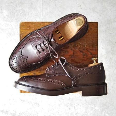 新品★トリッカーズ SIZE 7.5【定価￥84,700-★BOURTON/バートン/エスプレッソバーニッシュ】カントリーシューズ/短靴/Tricker's★f789