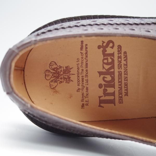 新品★トリッカーズ SIZE 7.5【定価￥84,700-★BOURTON/バートン/エスプレッソバーニッシュ】カントリーシューズ/短靴/Tricker's★f789