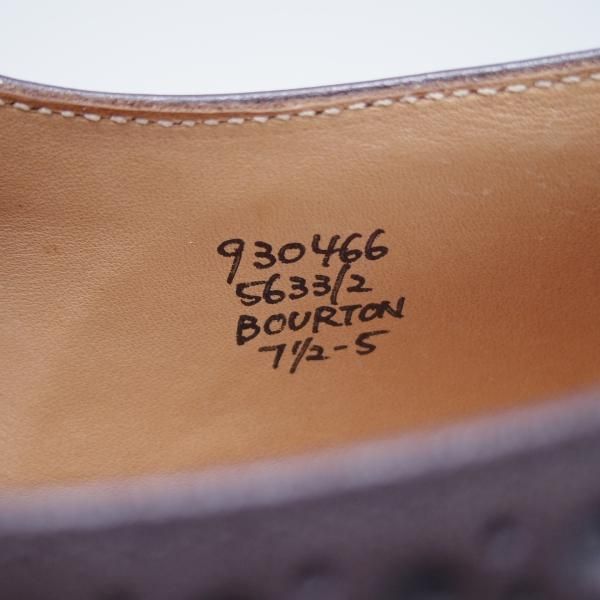 新品★トリッカーズ SIZE 7.5【定価￥84,700-★BOURTON/バートン/エスプレッソバーニッシュ】カントリーシューズ/短靴/Tricker's★f789