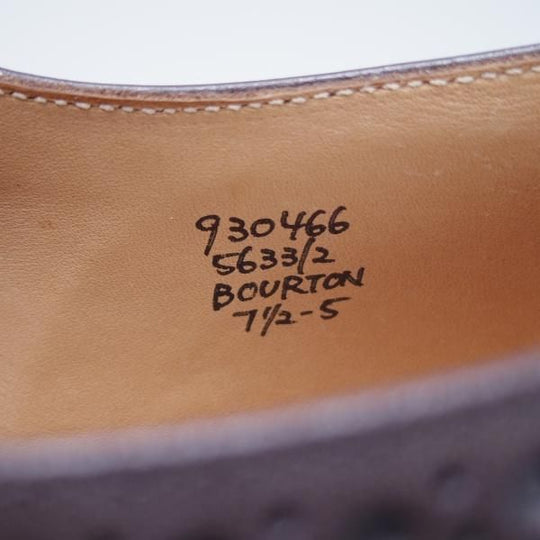 新品★トリッカーズ SIZE 7.5【定価￥84,700-★BOURTON/バートン/エスプレッソバーニッシュ】カントリーシューズ/短靴/Tricker's★f789
