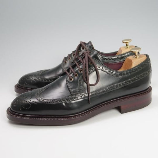 極美品★(スペイン製)CARMINA/カルミナ SIZE 8【定価￥110,000-★コードバン/VERDE/深緑】532/OSCARラスト/ロングウイング★f790