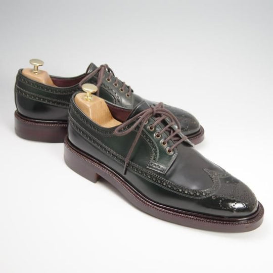 極美品★(スペイン製)CARMINA/カルミナ SIZE 8【定価￥110,000-★コードバン/VERDE/深緑】532/OSCARラスト/ロングウイング★f790