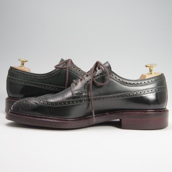 極美品★(スペイン製)CARMINA/カルミナ SIZE 8【定価￥110,000-★コードバン/VERDE/深緑】532/OSCARラスト/ロングウイング★f790