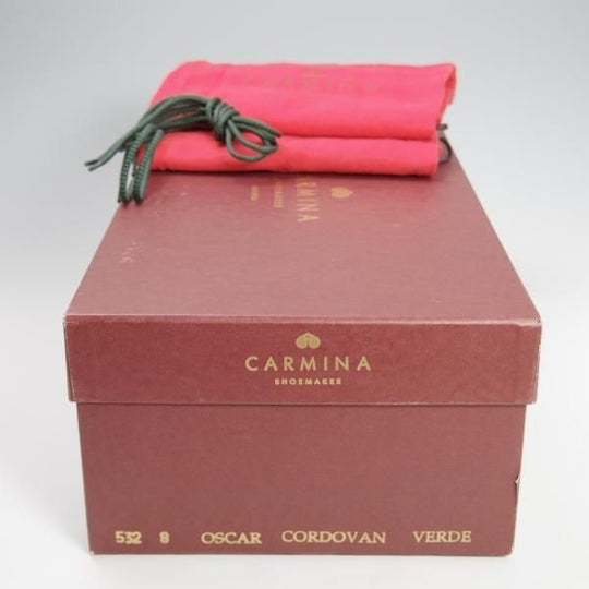 極美品★(スペイン製)CARMINA/カルミナ SIZE 8【定価￥110,000-★コードバン/VERDE/深緑】532/OSCARラスト/ロングウイング★f790