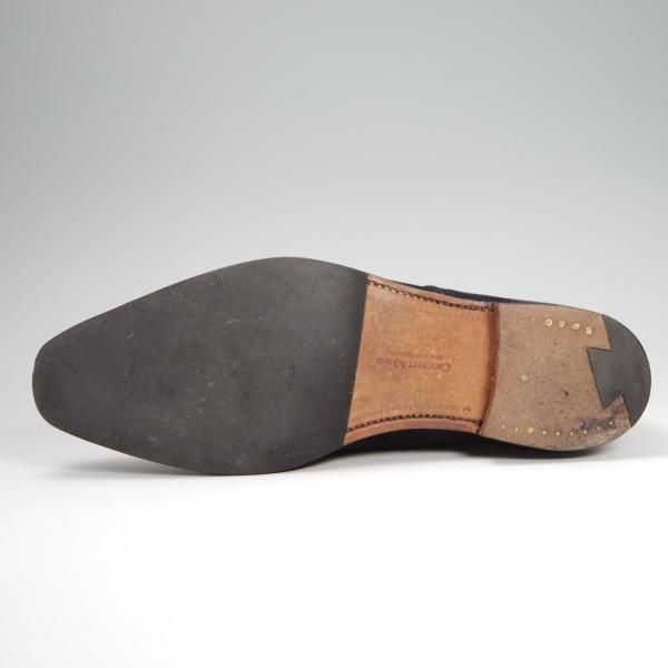 極上★クロケット&ジョーンズ 6.5E【定価￥96,800-★LOWNDES/ラウンズ】348ラスト/ダブルモンク/スエード/紺/Crockett&Jones★f792