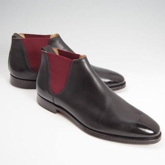 極上★クロケット&ジョーンズ 7E【貴重★(英)ポールスミス別注/Paul Smith】サイドゴアブーツ/カーフ/黒/メンズ/Crockett&Jones★f793