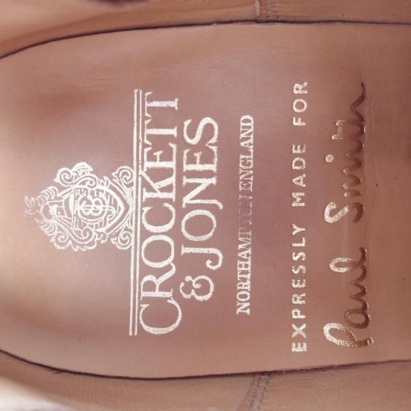 極上★クロケット&ジョーンズ 7E【貴重★(英)ポールスミス別注/Paul Smith】サイドゴアブーツ/カーフ/黒/メンズ/Crockett&Jones★f793