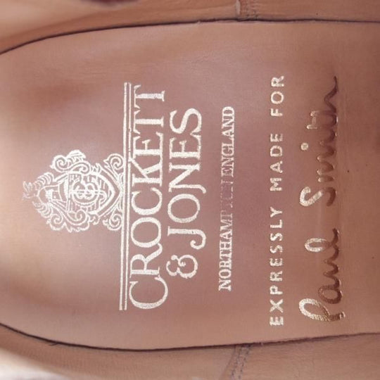 極上★クロケット&ジョーンズ 7E【貴重★(英)ポールスミス別注/Paul Smith】サイドゴアブーツ/カーフ/黒/メンズ/Crockett&Jones★f793