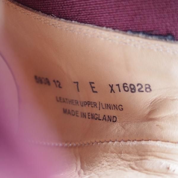 極上★クロケット&ジョーンズ 7E【貴重★(英)ポールスミス別注/Paul Smith】サイドゴアブーツ/カーフ/黒/メンズ/Crockett&Jones★f793