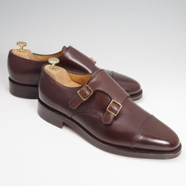 未使用★ジョンロブ 8E【現行定価￥206,800-★WILLIAM/ウィリアム/(水牛)バッファローレザー】9795Rラスト/ダブルモンク/JOHN LOBB★f795