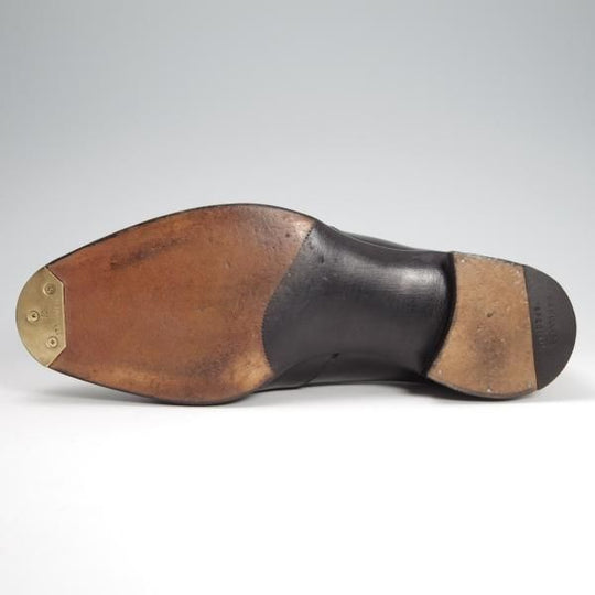 美品★(英)FOSTER&SON/フォスター&サン UK8(EEワイズ程度)【ビスポーク品★ハンドソーンウェルテッド製法】センターエラスティック★f798