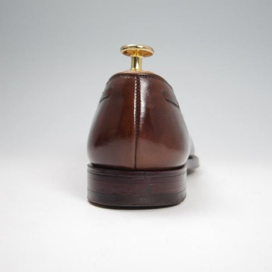 美品★クロケット&ジョーンズ 5.5E【定価￥86,900-★CAVENDISH 3/キャベンディッシュ3】タッセルローファー/濃茶/Crockett&Jones★f799