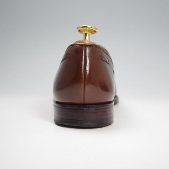 美品★クロケット&ジョーンズ 5.5E【定価￥86,900-★CAVENDISH 3/キャベンディッシュ3】タッセルローファー/濃茶/Crockett&Jones★f799