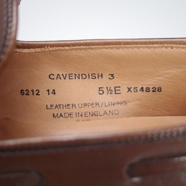 美品★クロケット&ジョーンズ 5.5E【定価￥86,900-★CAVENDISH 3/キャベンディッシュ3】タッセルローファー/濃茶/Crockett&Jones★f799