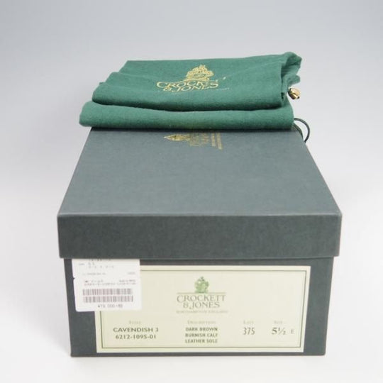 美品★クロケット&ジョーンズ 5.5E【定価￥86,900-★CAVENDISH 3/キャベンディッシュ3】タッセルローファー/濃茶/Crockett&Jones★f799