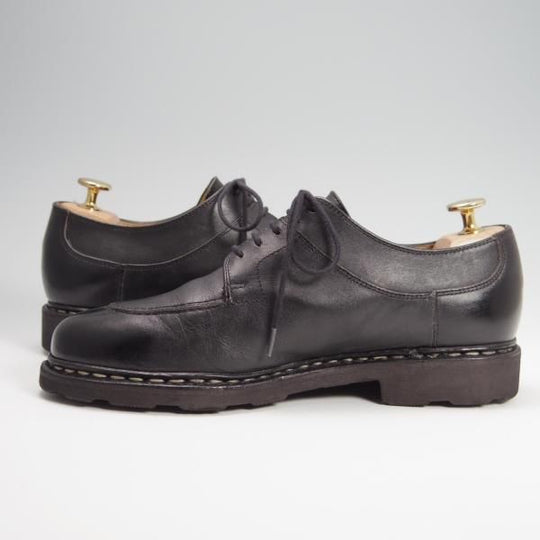 美品★パラブーツ SIZE 5【定価￥71,500-★アヴィニョン/AVIGNON】グリフソール/Uチップ/リスレザー/NOIR/黒/メンズ/Paraboot★f800