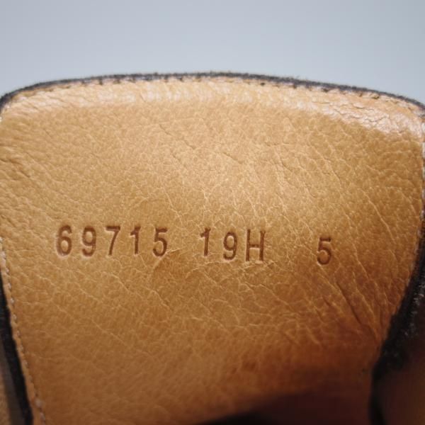 美品★パラブーツ SIZE 5【定価￥71,500-★アヴィニョン/AVIGNON】グリフソール/Uチップ/リスレザー/NOIR/黒/メンズ/Paraboot★f800