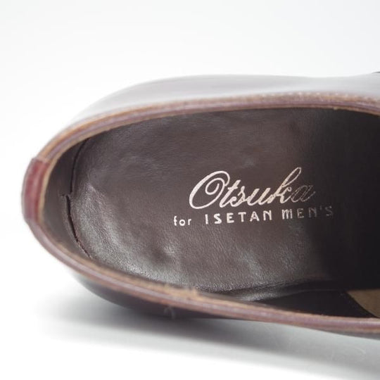美品★OTSUKA/オーツカ SIZE 25【貴重★コードバン仕様/伊勢丹メンズ別注】IS-4045/ストレートチップ/赤茶/ISETAN MEN'S/メンズ★f806